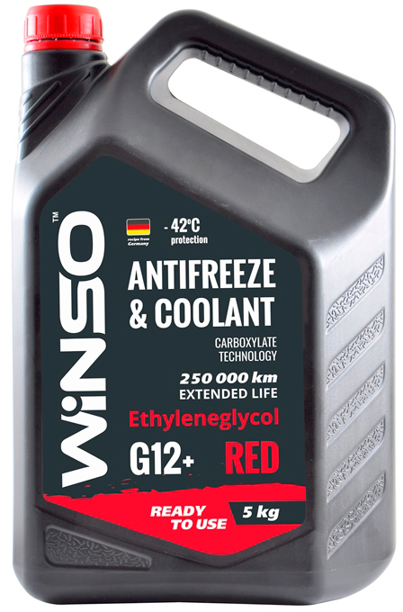 Акція на Антифриз Winso Red G12+ -42 °С 5 кг Красный (880910) від Rozetka UA