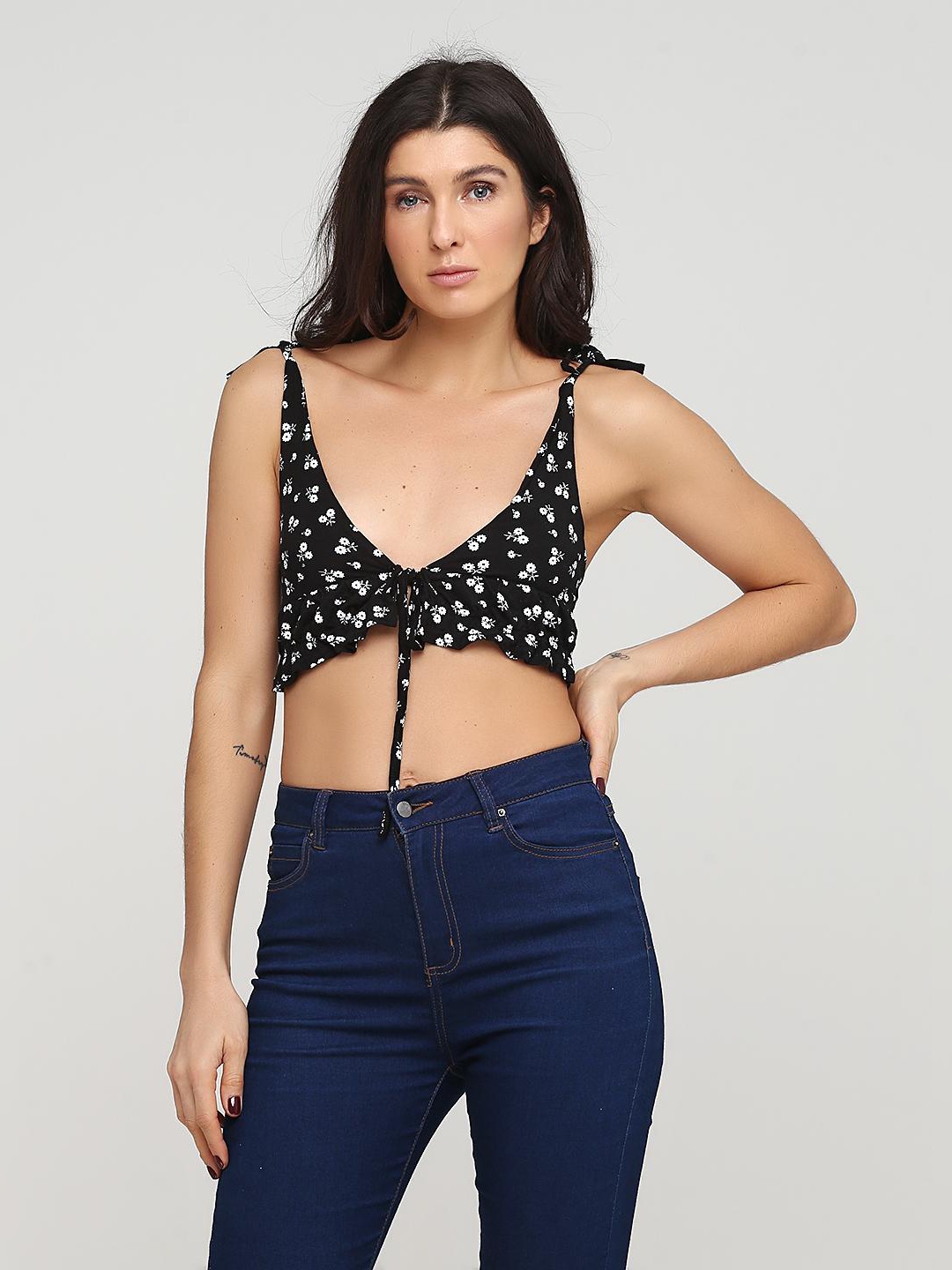 

Топ Boohoo pzz82791s51 34 Черный