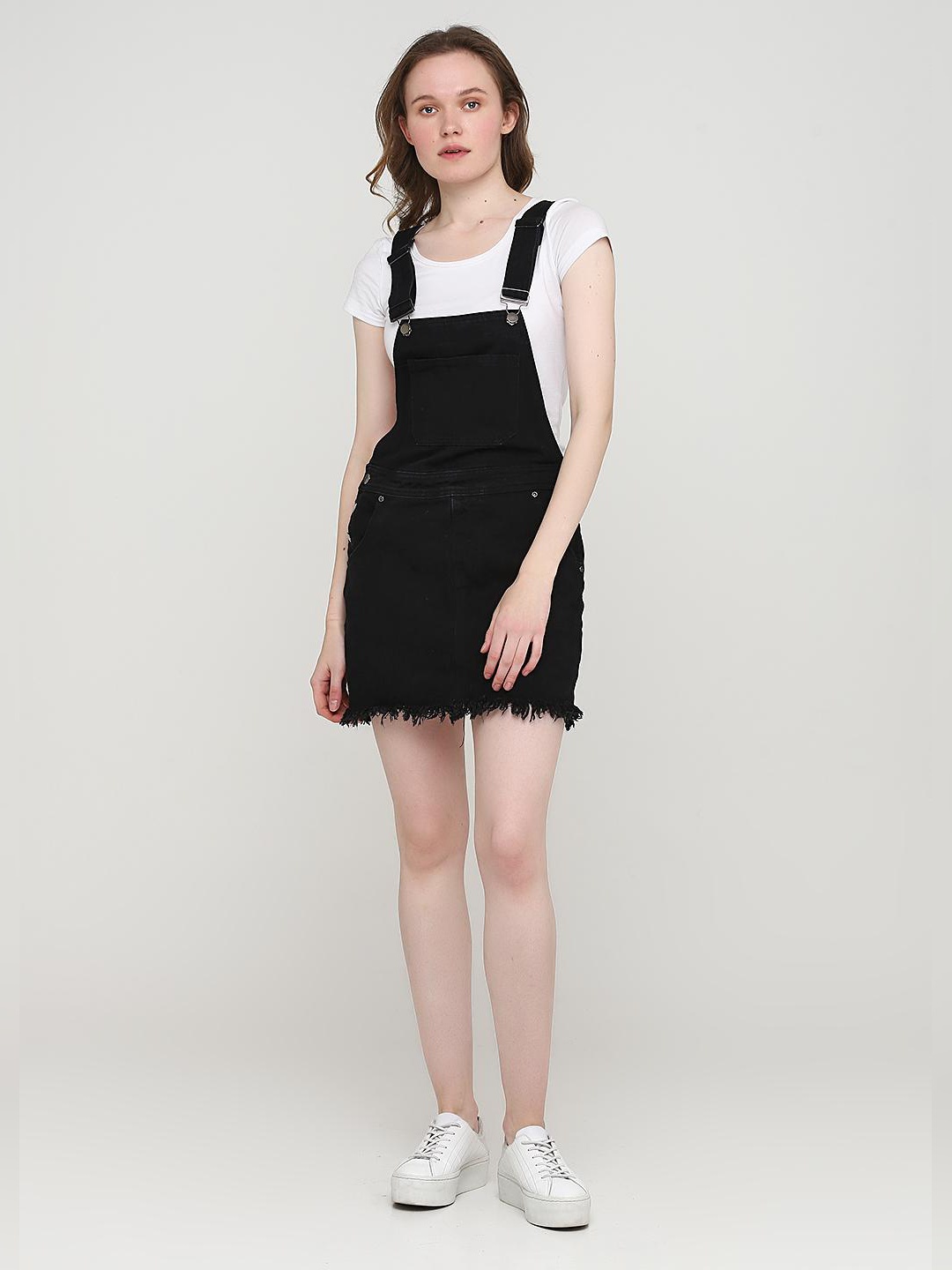 

Джинсовый сарафан Boohoo tzz21812s51 38 Черный