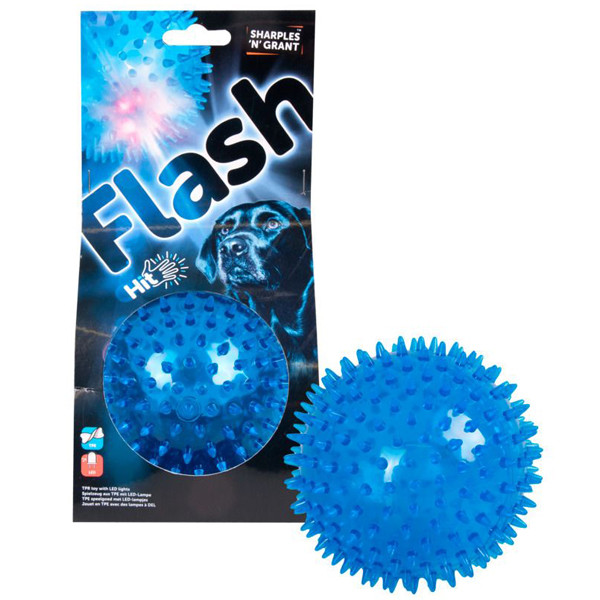 

Игрушка Flamingo Spike Ball+LED ФЛАМИНГО МЯЧ с шипами и LED подсветкой для собак, резина, 12,5 см