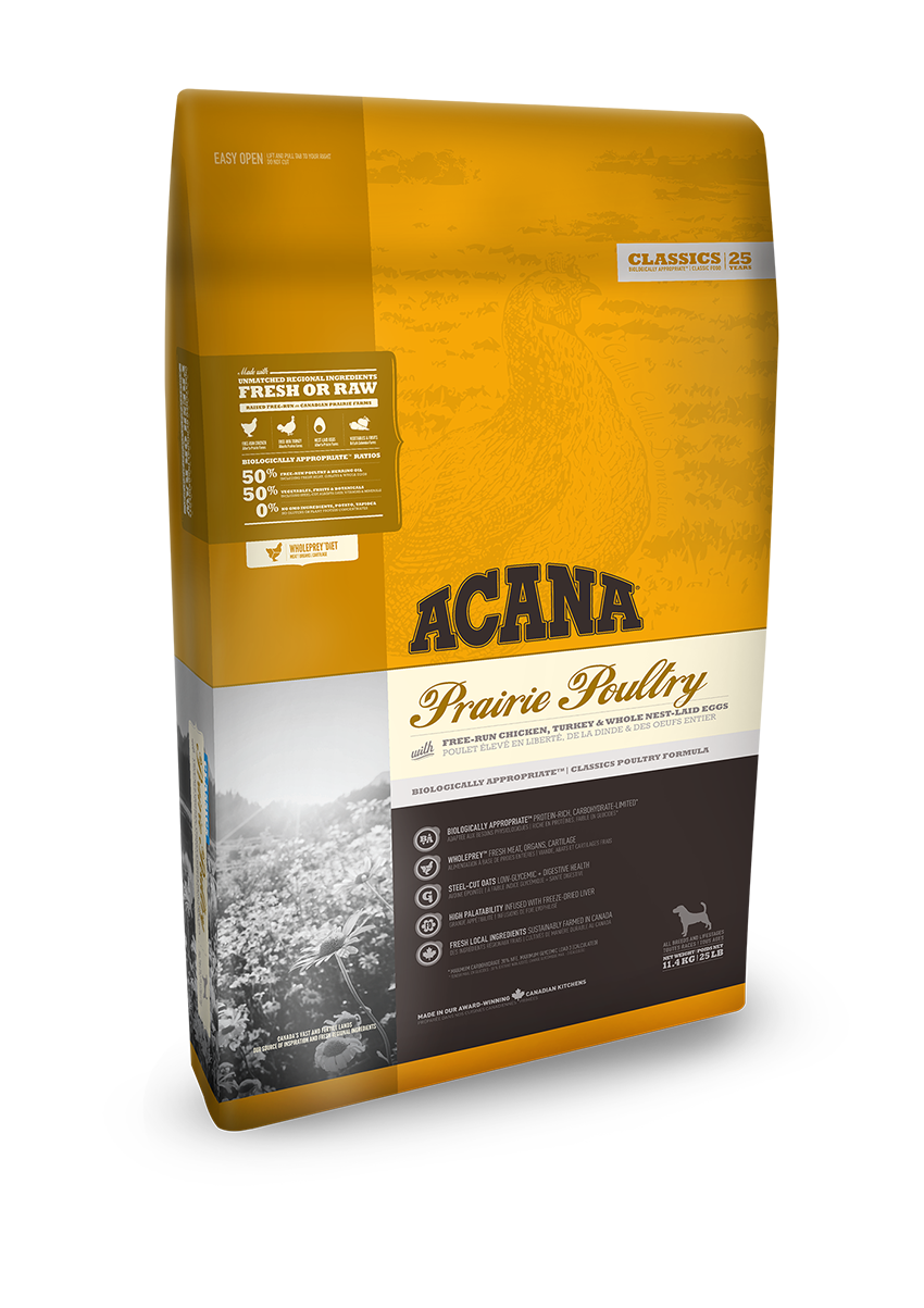

Сухой корм ACANA PRAIRIE POULTRY для собак всех пород и возрастов с цыпленком и индейкой, 2 кг