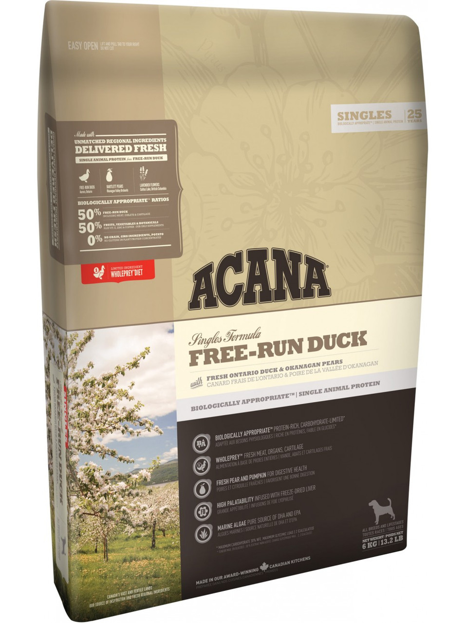 

Сухой корм ACANA FREE-RUN DUCK гипоаллергенный для собак с чувствительным пищеварением с уткой, 340 гр
