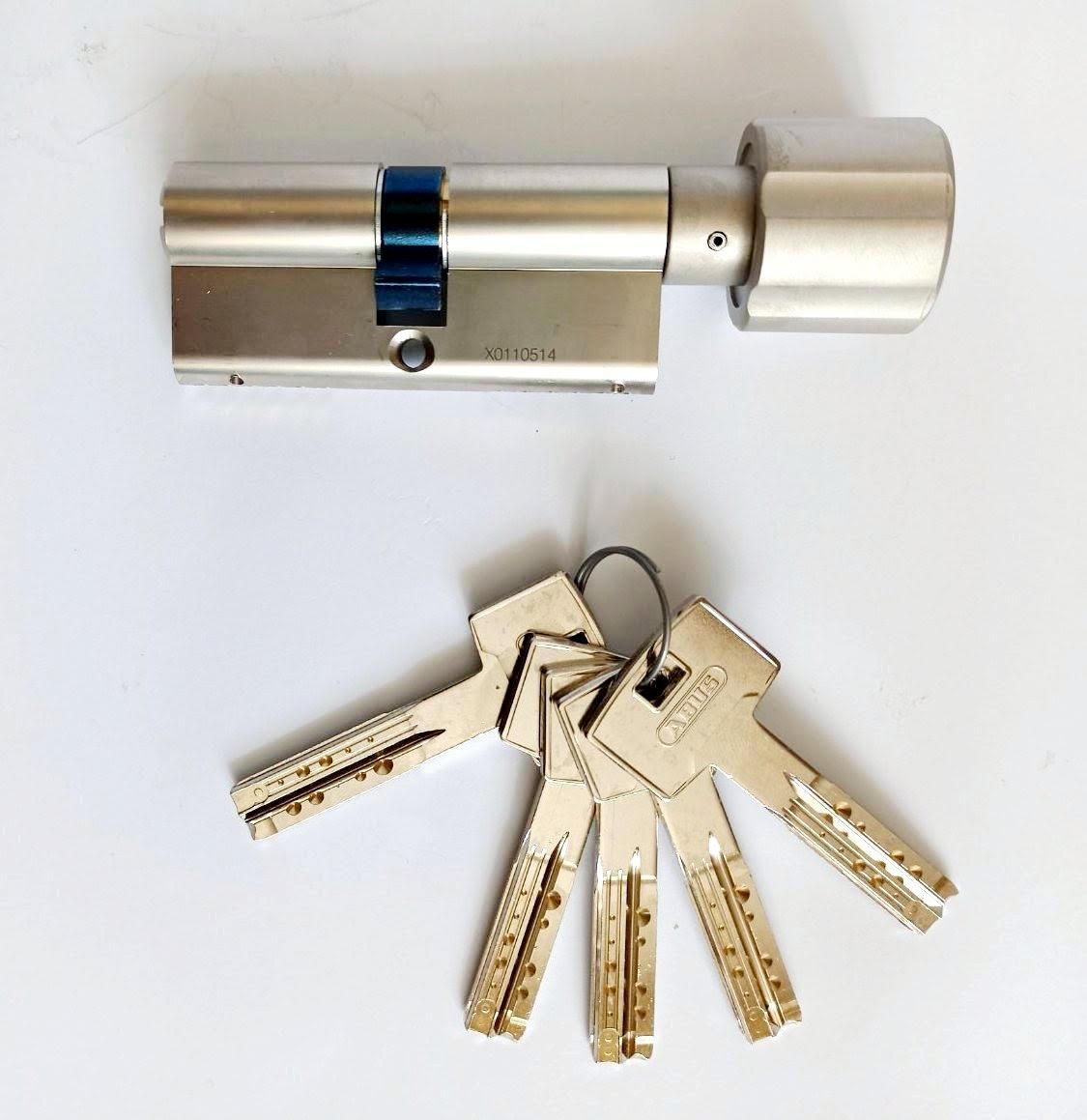 

Цилиндр Abus M12R 75мм (30х45T) T ключ-вертушка