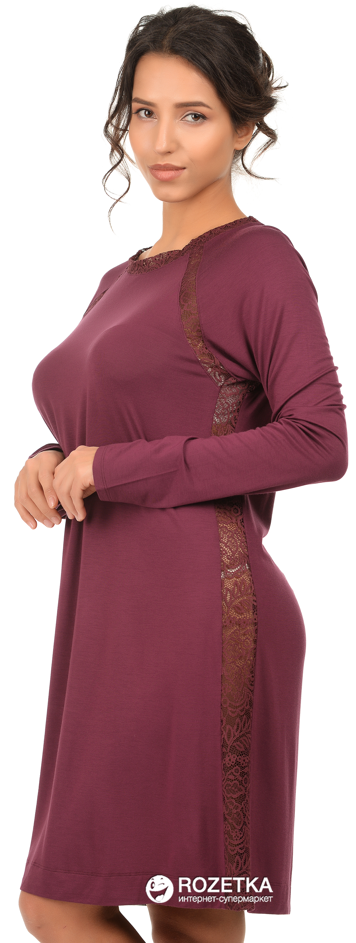 

Ночная рубашка Triumph Amourette Spotlight AW18 NDK LSL 40 Бордовая