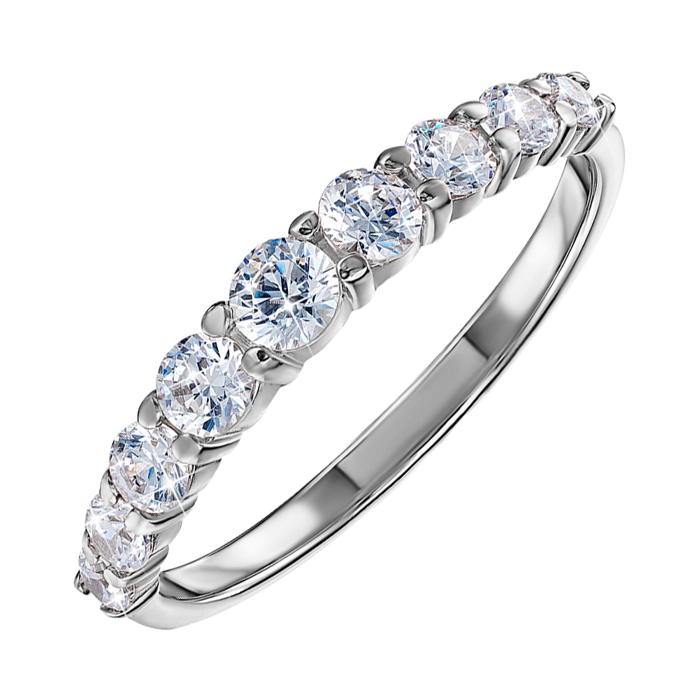 

Кольцо из белого золота с фианитом S Zirconia 000122752 15 размера