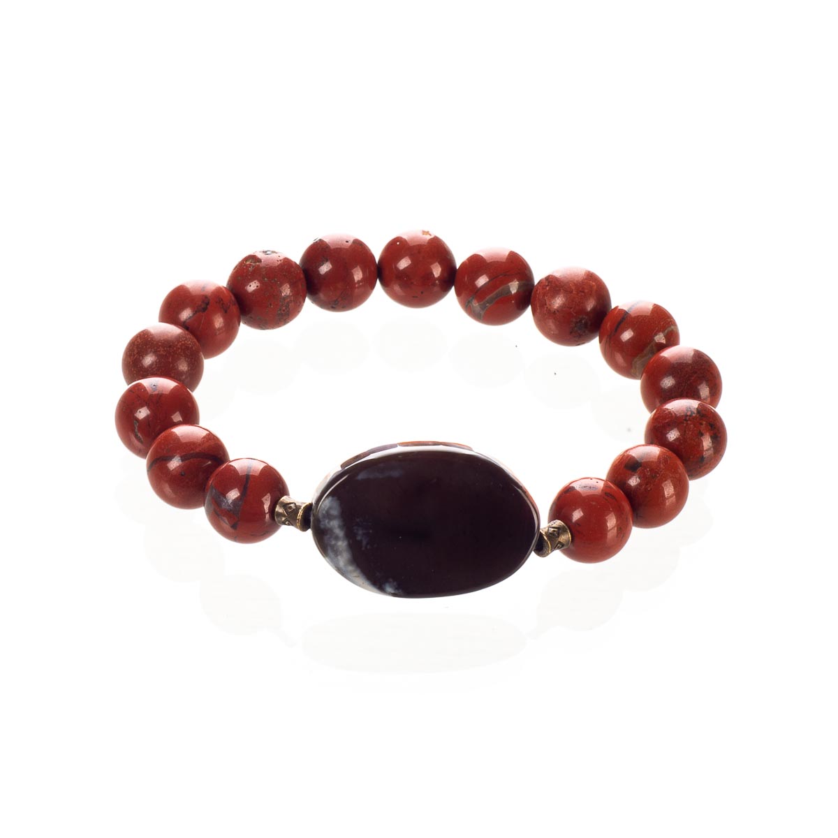 

Браслет с агатом и яшмой SAMOTSVETY (11.01.44.220.1)