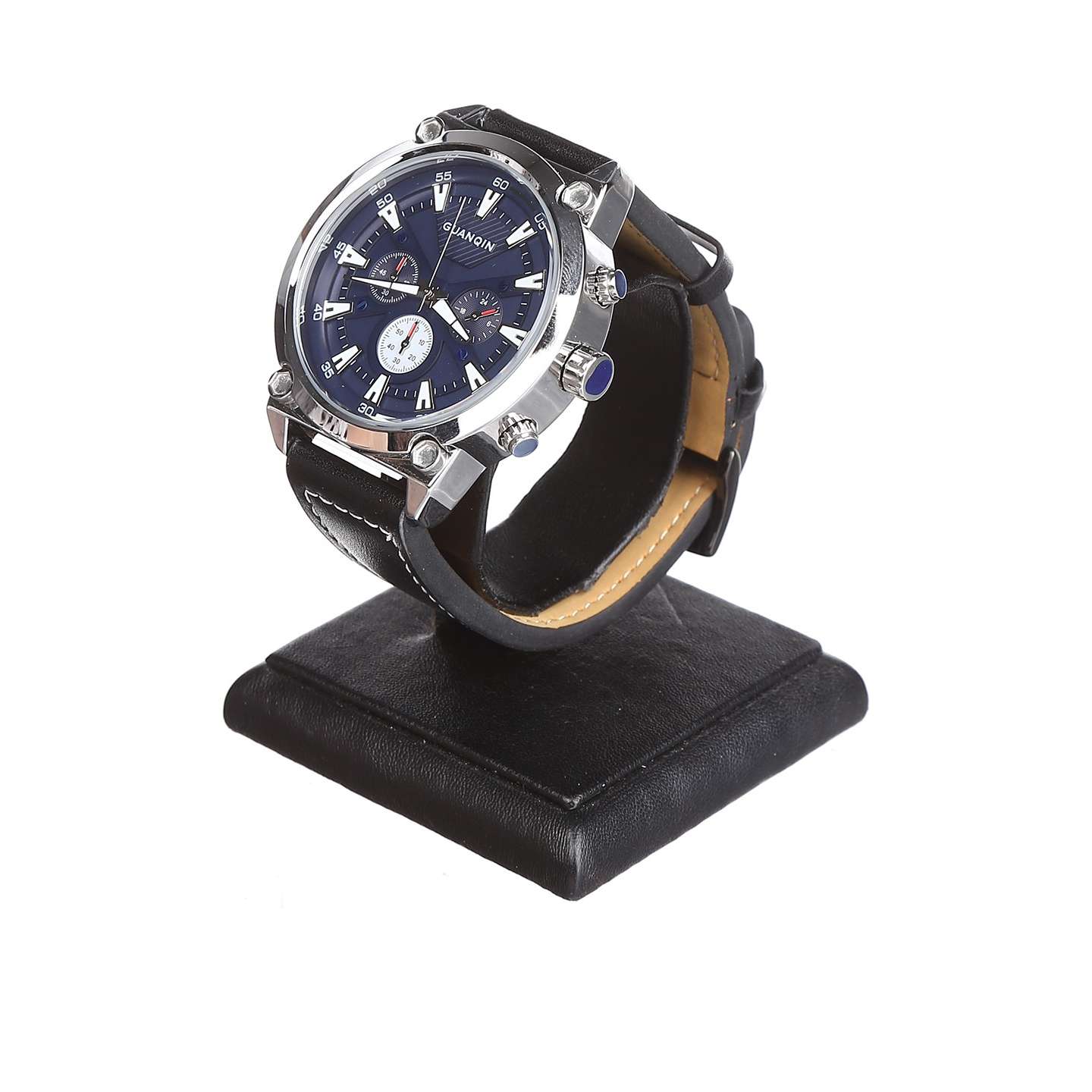 

Часы Guanqin Silver-Blue-Black GS19080 CL