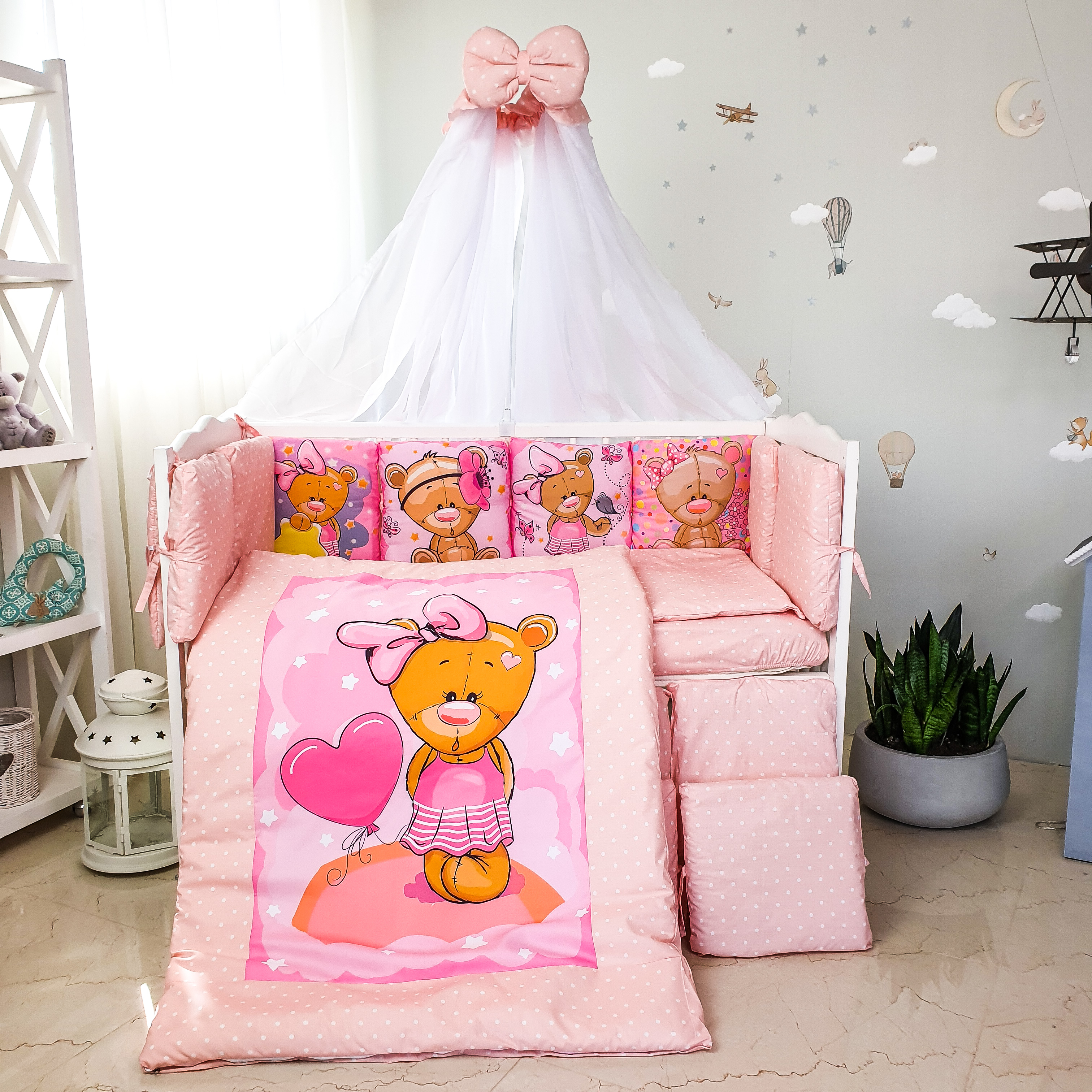 

Комплект постельного белья Bepino Девочка Мишуля подушки PD-BearGirly