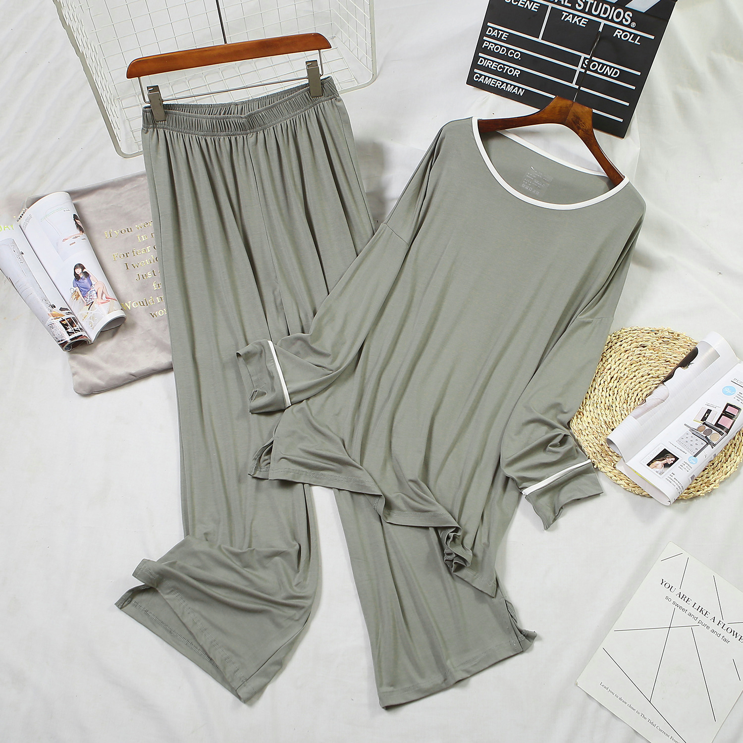

Комплект домашний женский 2 в 1 Simplicity Berni Fashion (One Size) Хаки