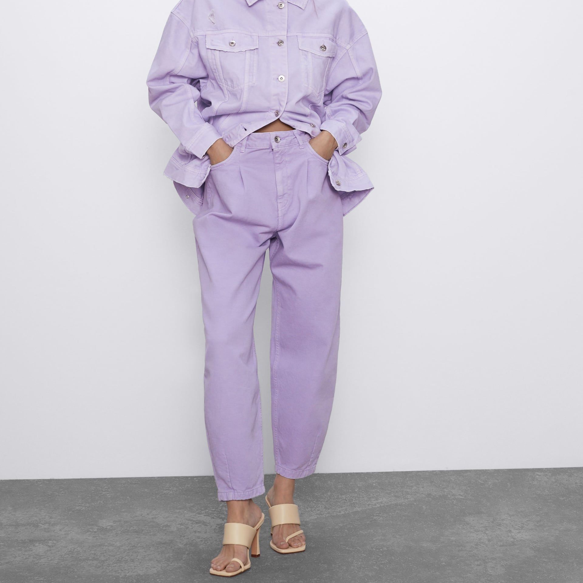 

Джинсы женские slouchy Lilac, фиолетовый Berni Fashion (38) Фиолетовый
