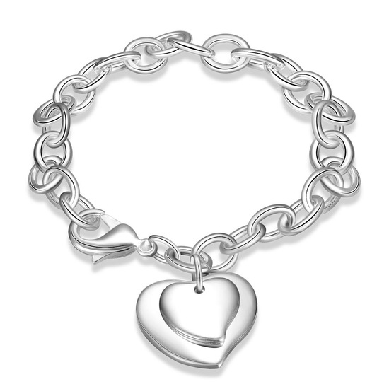 

Браслет YST в стиле Tiffany Двойное сердце, 20 размер