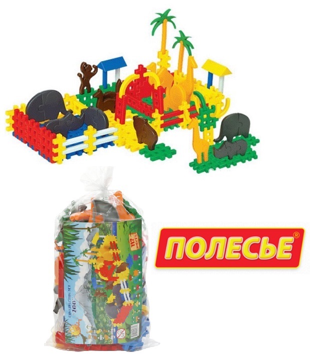 

Конструктор "Зоопарк POLESIE "117 ЭЛЕМЕНТОВ 0811