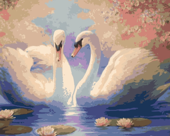 

Картина по номерам Пара лебедей, 40*50 см, без коробки RB