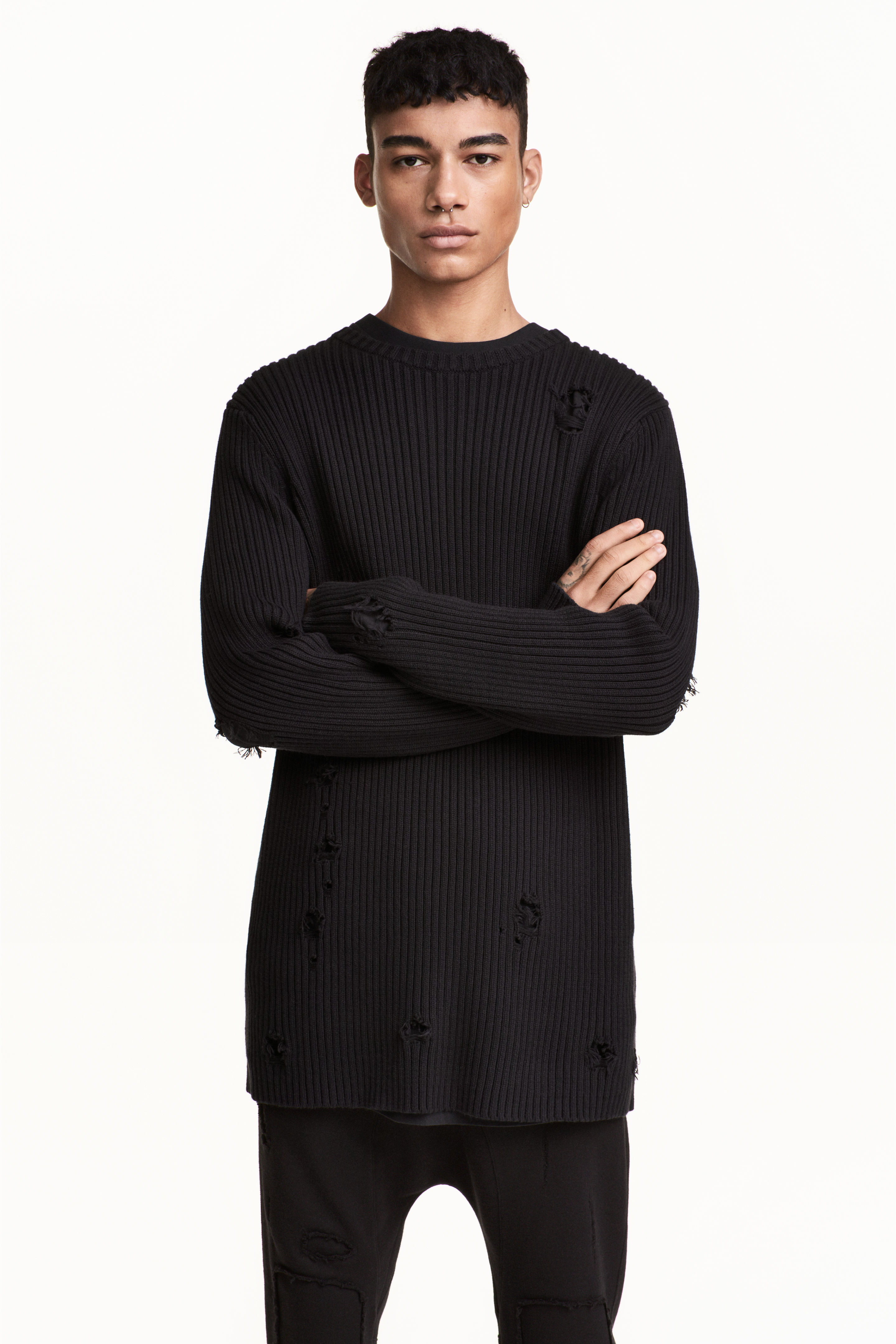 

Свитер H&M XS черный 4493835