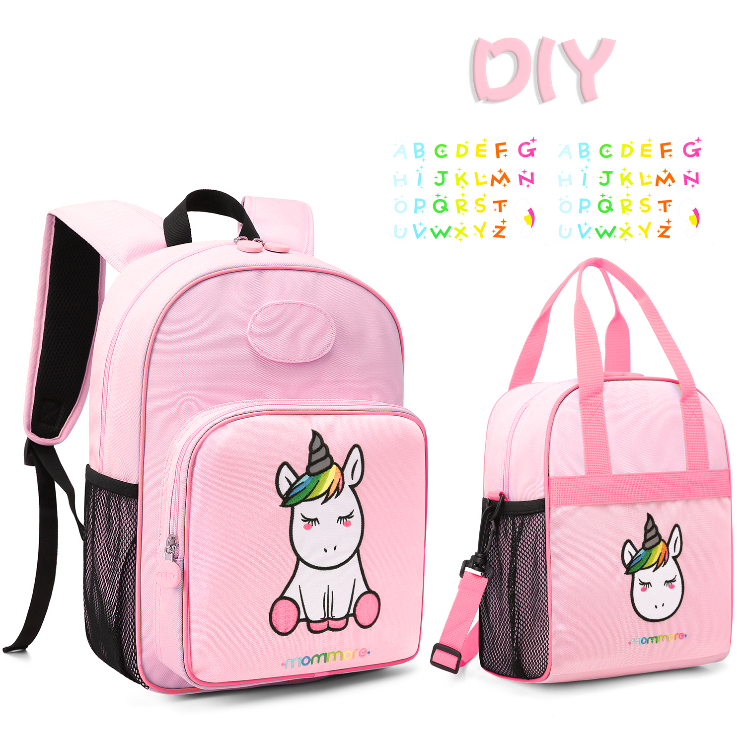 

Рюкзак сумка детский Mommore UNICORN набор 2в1 Розовый (ММ0240012A012)