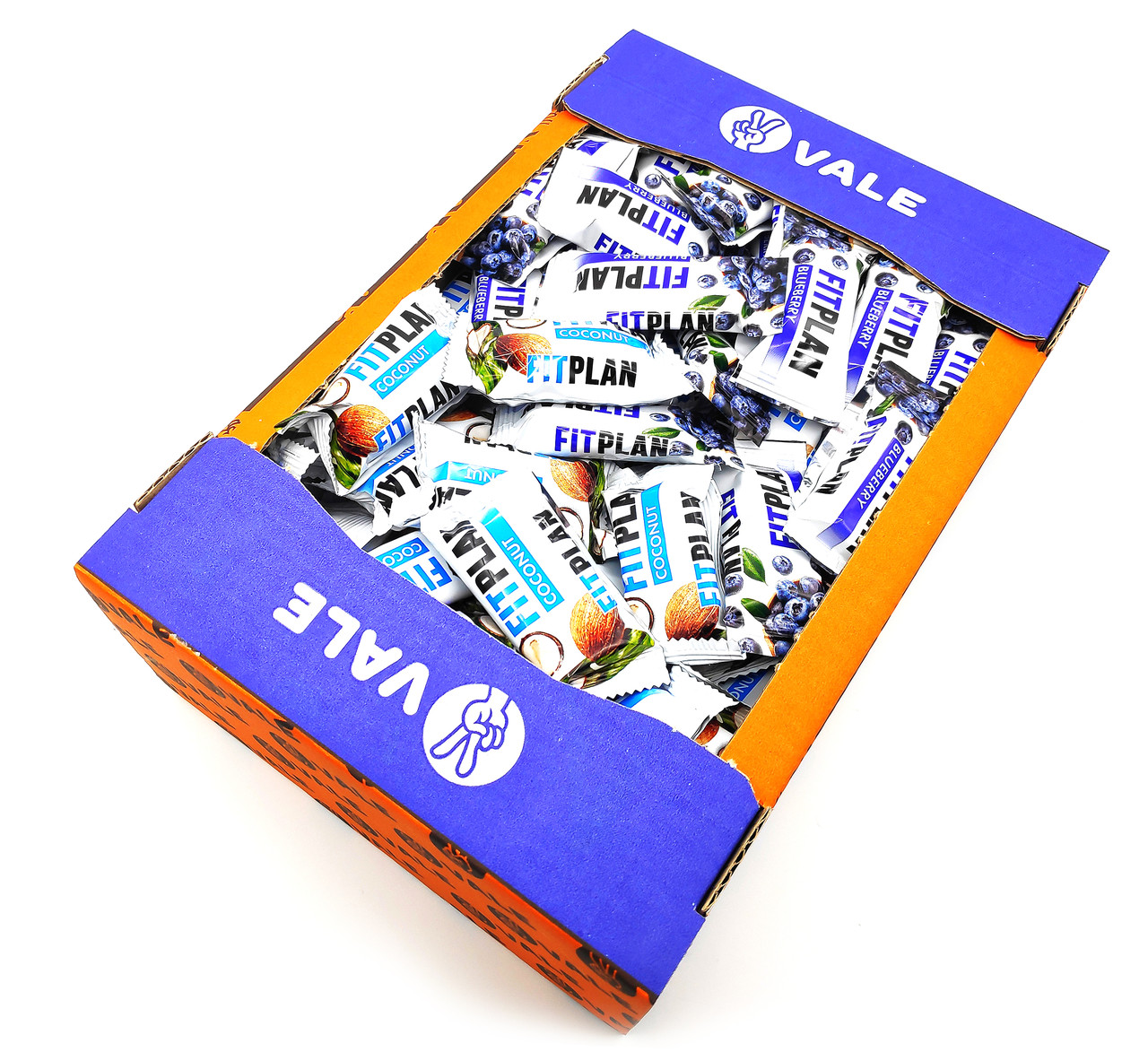 

Упаковка мини батончиков Vale Fit Plan Muesli Bar Ассорти 1500 г