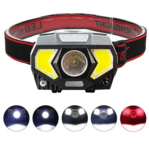 

Налобный аккумуляторный фонарь Led Headlight W-7707/JQ-2201-XPE-2COB (t362)