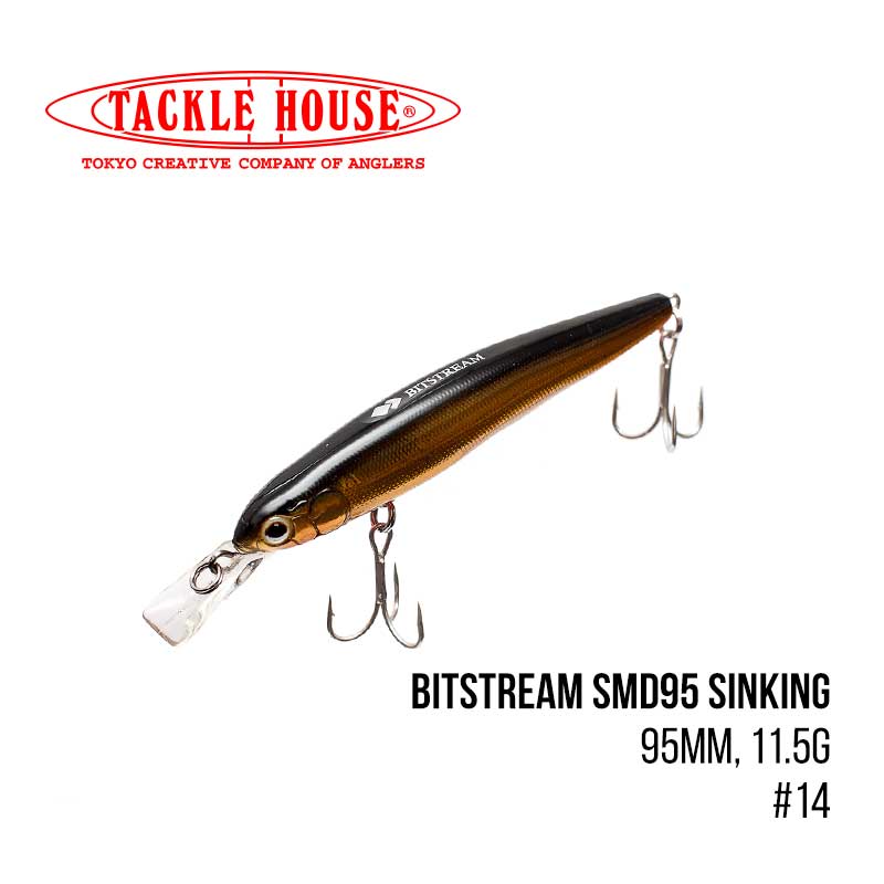 

Воблер Tackle House Bitstream SMD95 Sinking (95mm, 11.5g,) (14)