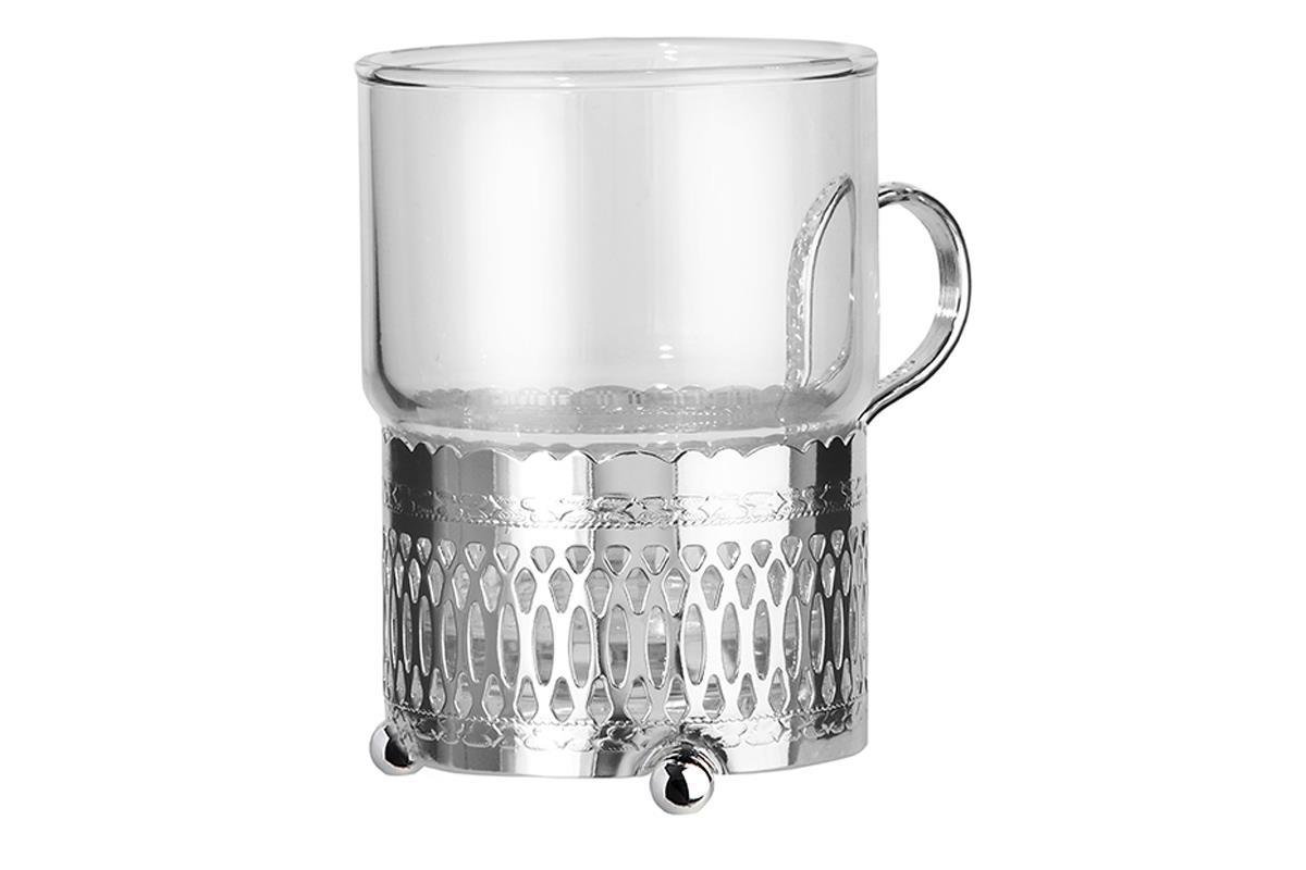 

Набор из стакана с подстаканником Queen Anne (0-6322-R) (Ø9,5 см.)