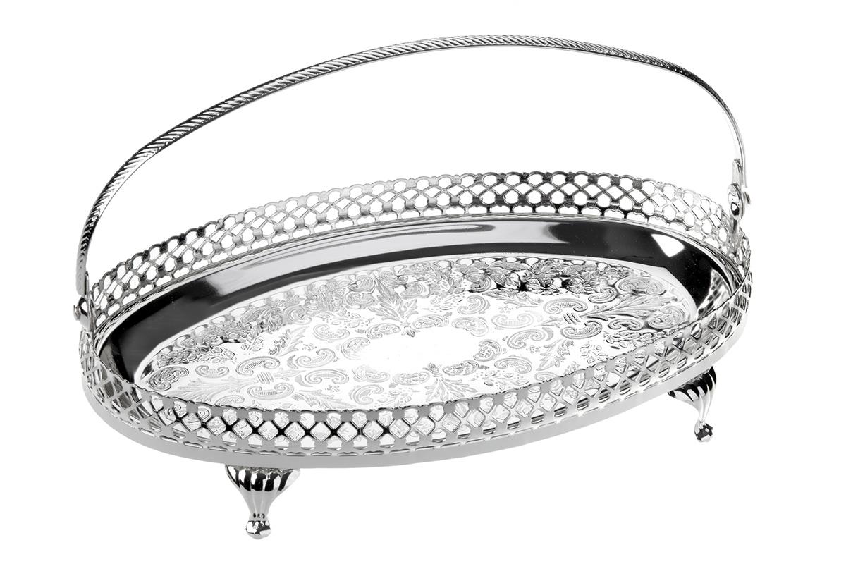 

Блюдо овальное с ручкой на ножках Queen Anne (0-6853) (23 х 14 х 14 см.)