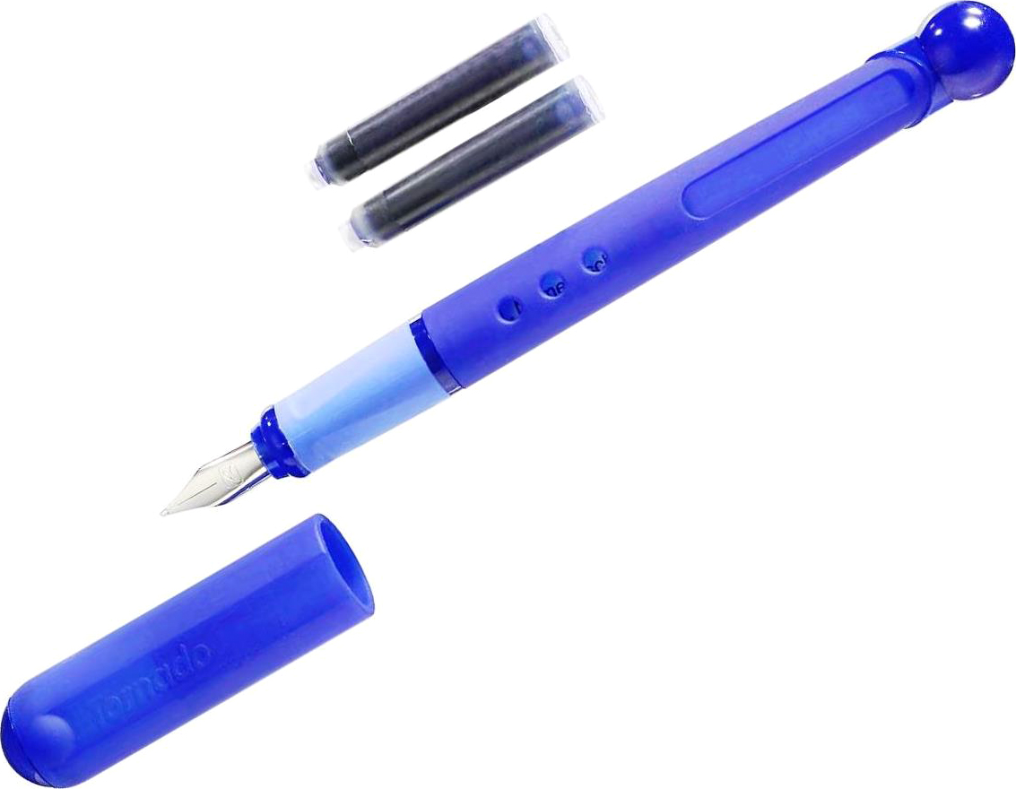 

Ручка перьевая для правши Herlitz Tornado M Blue Синяя Синий корпус (8621369B)