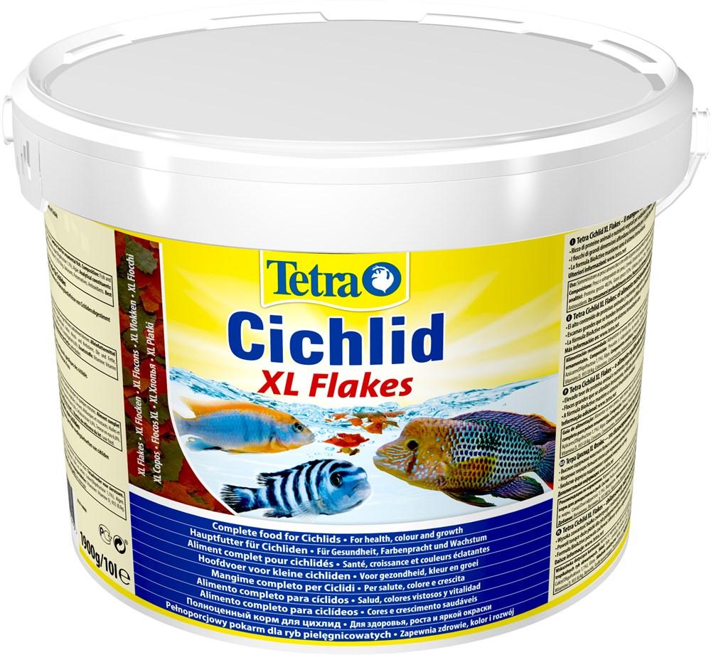 

Корм Tetra Cichlid XL Flakes для аквариумных рыб в хлопьях 10 л