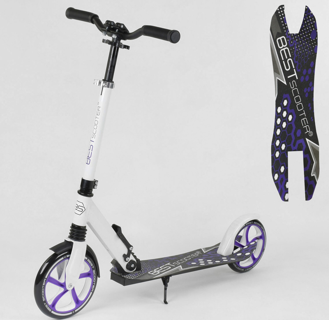 

Самокат двухколесный Best Scooter 91458 фиолетовый