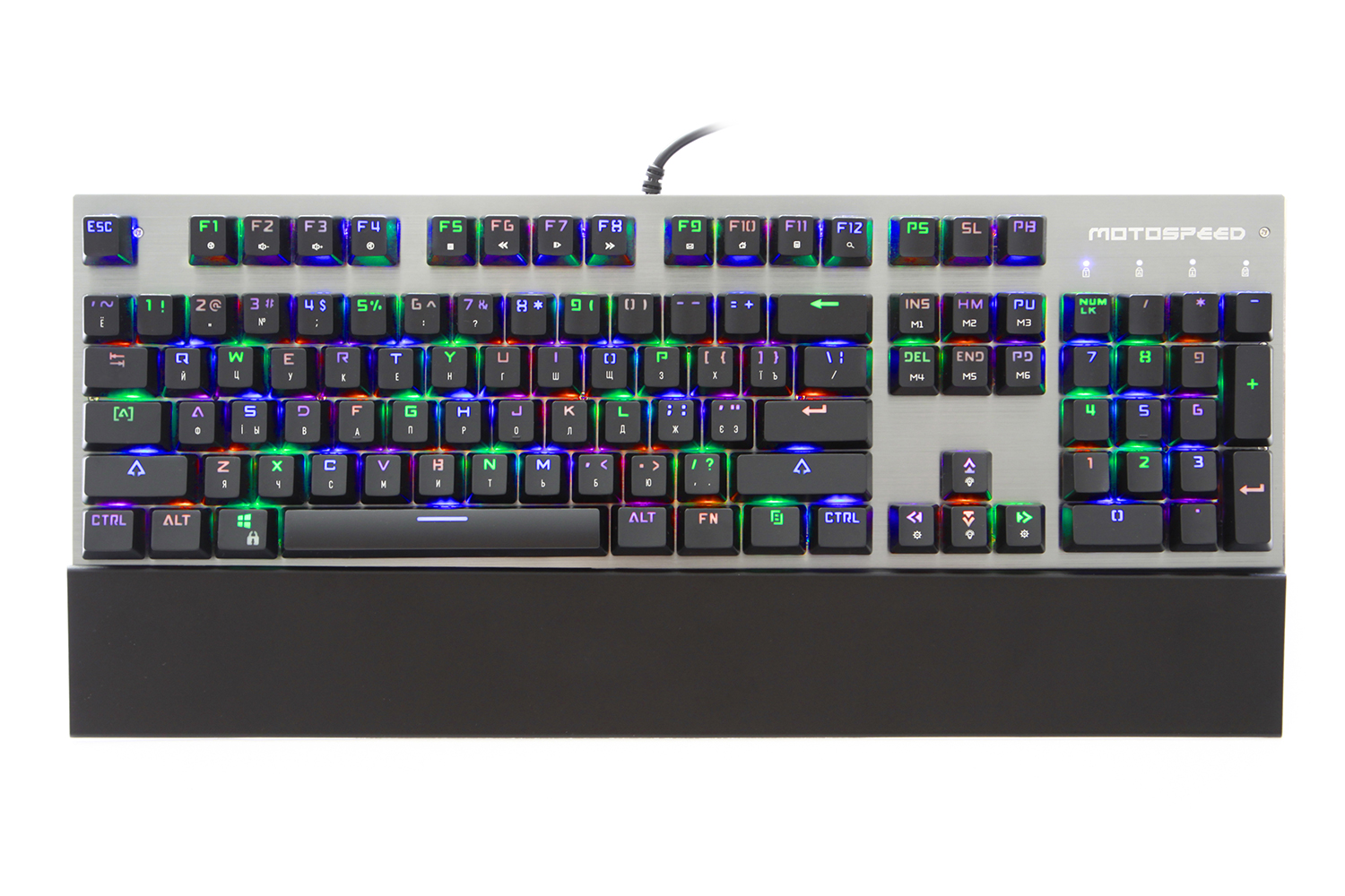 

Клавиатура проводная Motospeed CK108 USB ENG, UKR, RUS Outemu Red, RGB (mtck108mr)
