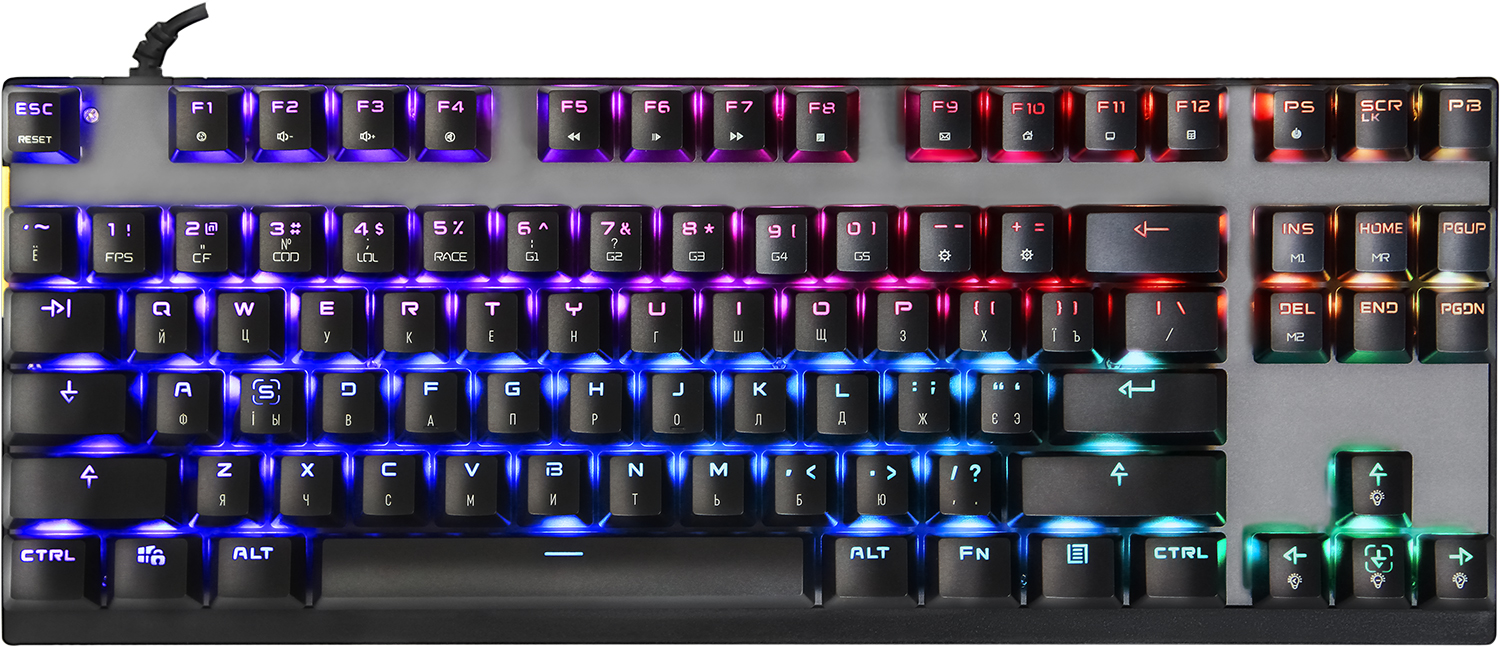 

Клавіатура дротова MOTOSPEED K82 RGB USB ENG, UKR, RUS Outemu Blue