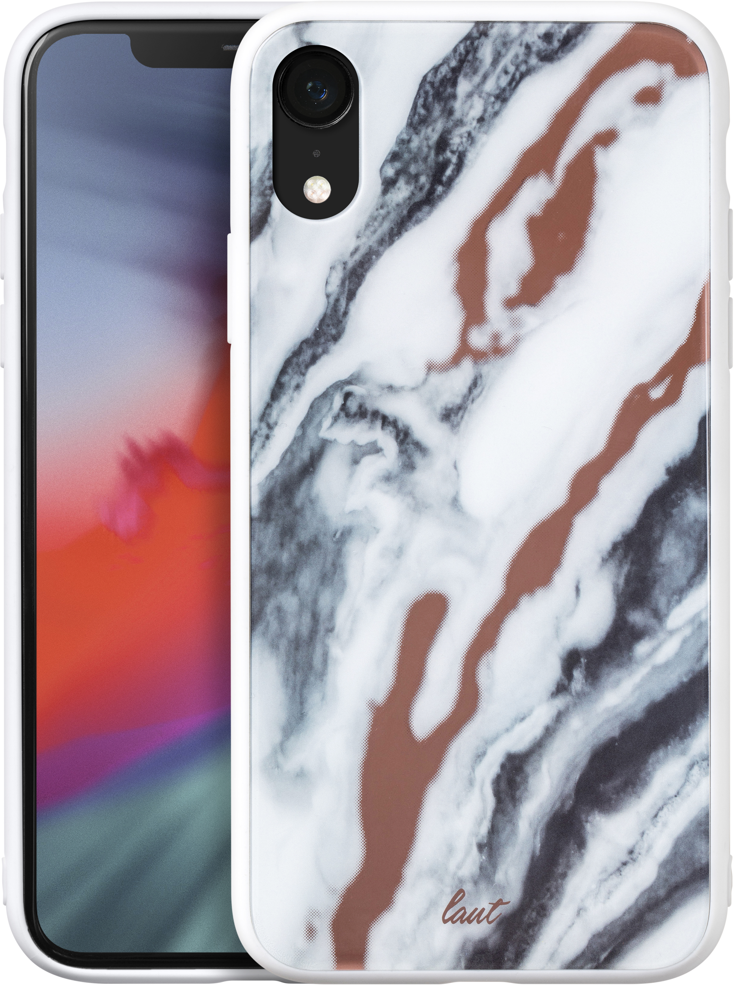 

Панель Laut Mineral Glass для Apple iPhone Xr White (LAUT_IP18-M_MG_MW)