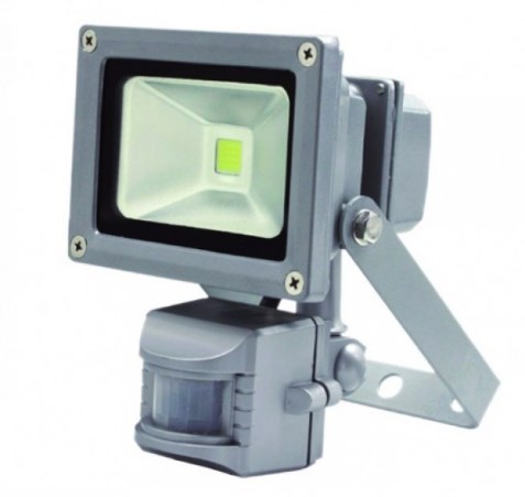 

Прожектор LED 10w 6500K IP65 550LM LEMANSO 100-265V с датчиком серый/ LMPS14