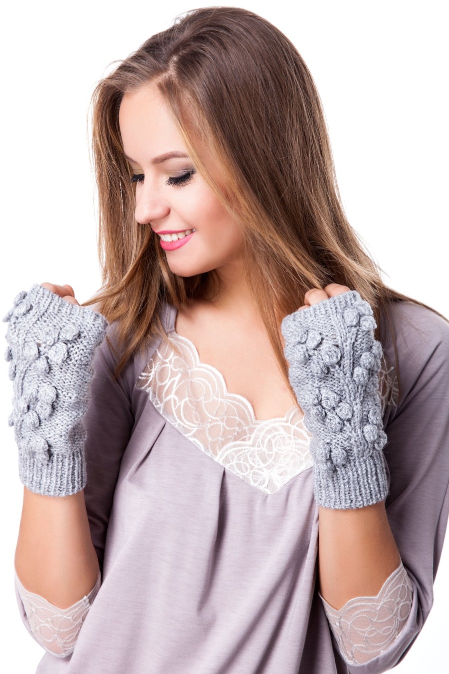 

Митенки Janerations one size Серый