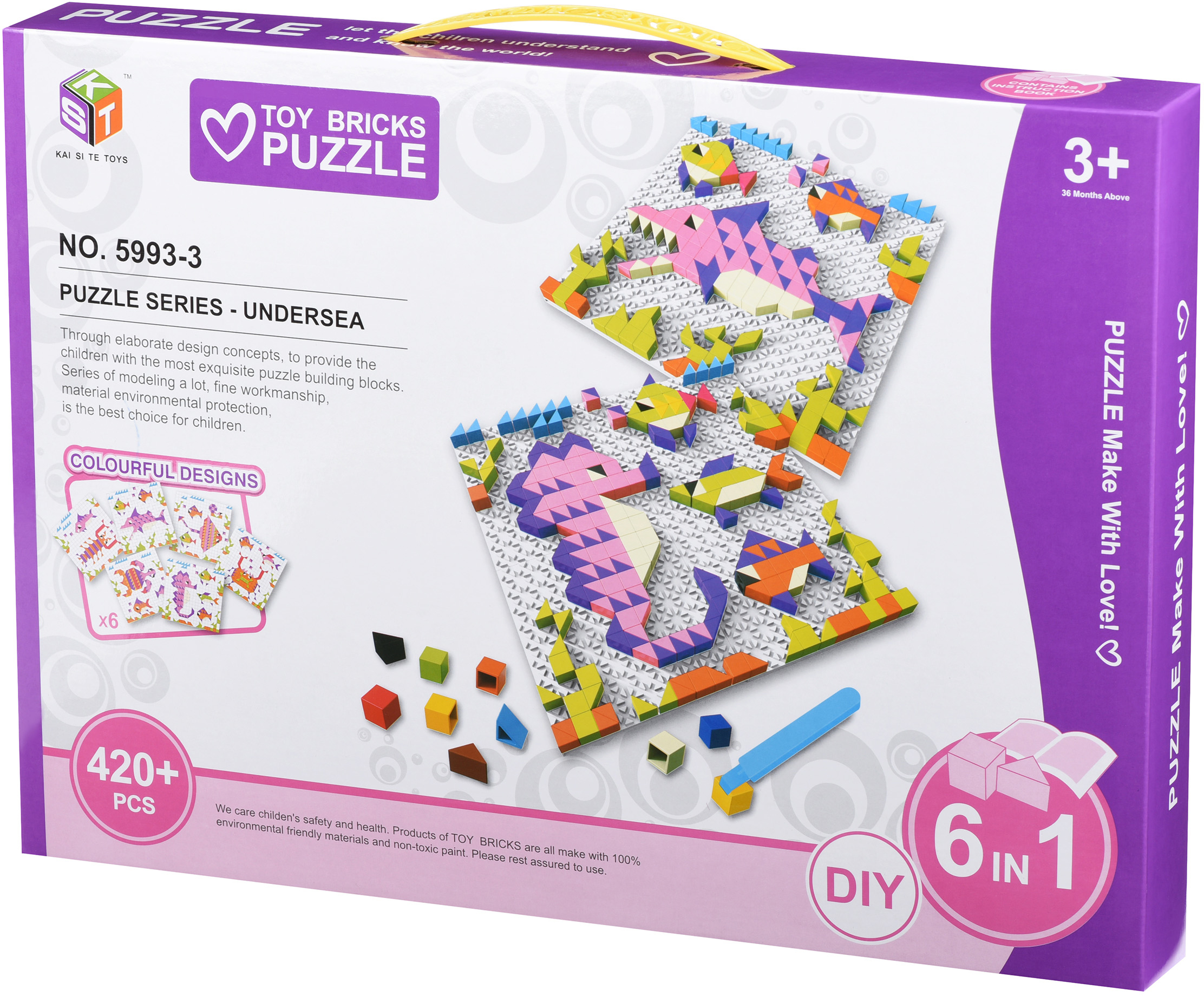 

Мозаика Same Toy Colour ful designs 420 элементов (5993-3Ut)