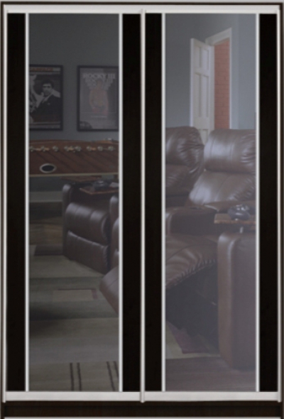 

Шкаф купе Luxe Studio Классик-1 ДСП/Тонированное зеркало-7 1000x2200x600 двухдверный