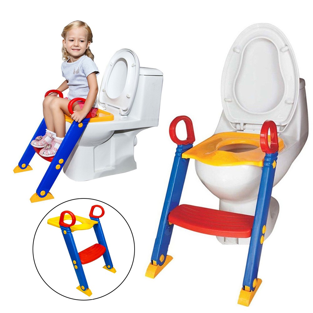 

Детское сидение со ступенькой на унитаз с лесенкой складываемое Keter Toilet Trainer