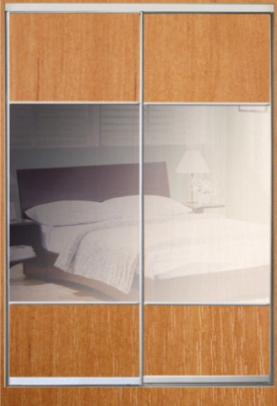 

Шкаф купе Luxe Studio Классик-1 ДСП/Тонированое зеркало-10 1100x2000x600 двухдверный