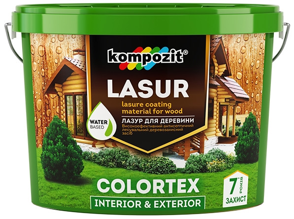 

Лазурь для дерева Kompozit COLORTEX (2.5 л) орех