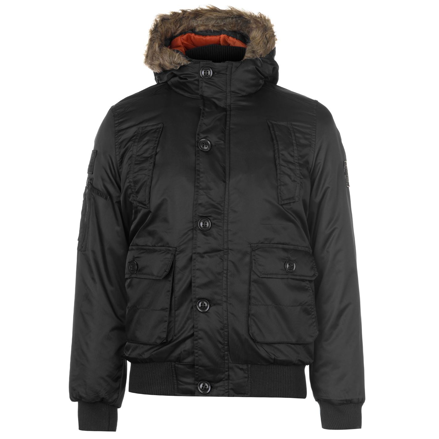 

Мужская зимняя куртка Crosshatch Eppingen Jacket Mens черная L (609269-R)