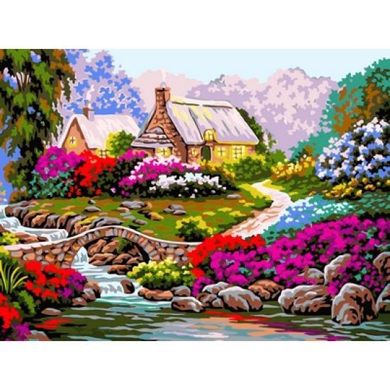 

Картина по номерам VK097 Тропинка среди цветов, 30x40 см., Babylon
