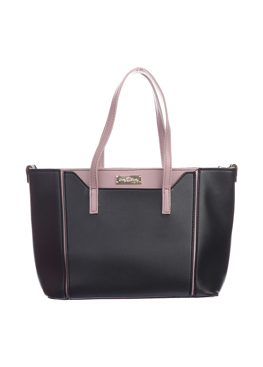 

Сумка женская из экокожи Betty Pretty черная-пудра 859В1527329