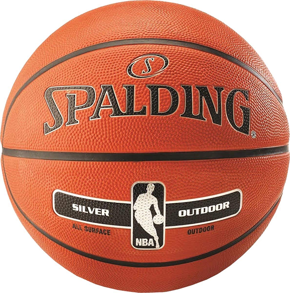 

Мяч баскетбольный Spalding NBA Silver Outdoor Size 5 Orange Original