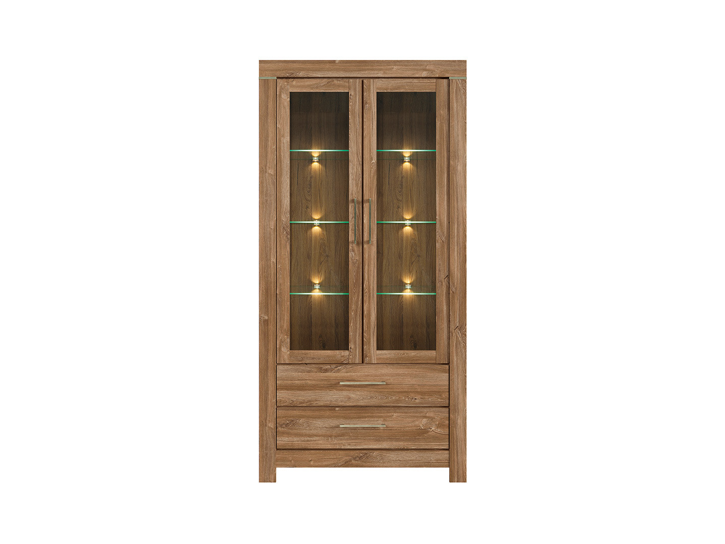 

Шкаф витрина BRW (Black Red White) Герман REG2W2S/20/10 дуб стирлинг