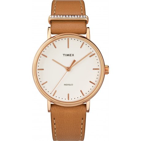 

Женские часы Timex WEEKENDER Fairfield Crystal Tx2r70200 бежевый