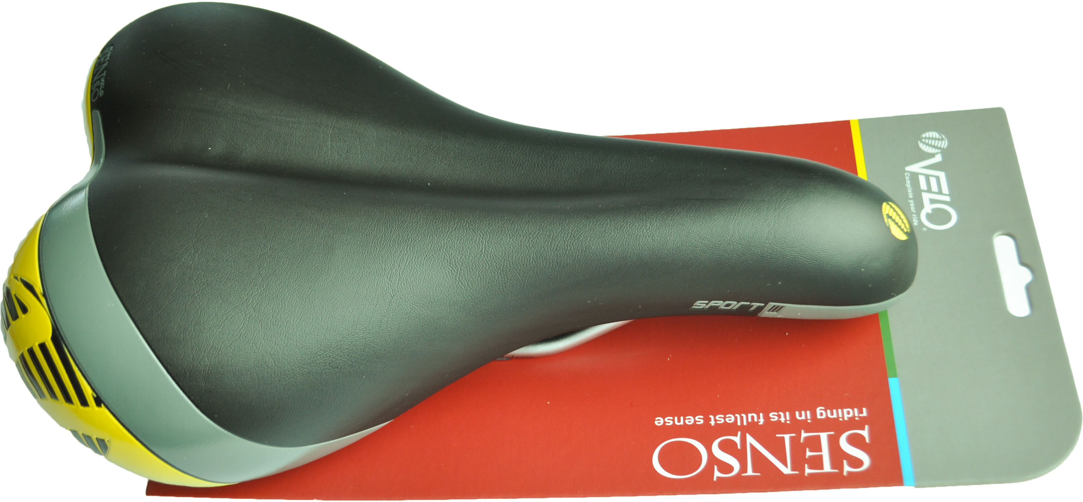 

Седло Velo VL-3126 Senso 270x170 мм Black/Yellow (01653)