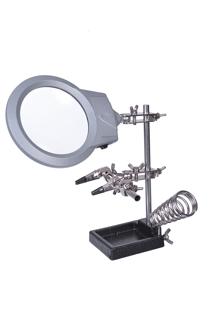 

Держатель третья рука Magnifier MG16129A с подсветкой