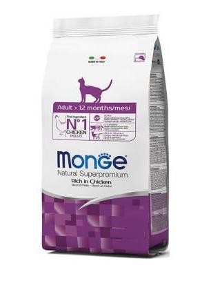 

Сухой корм для взрослых кошек Monge CAT Adult 10 кг