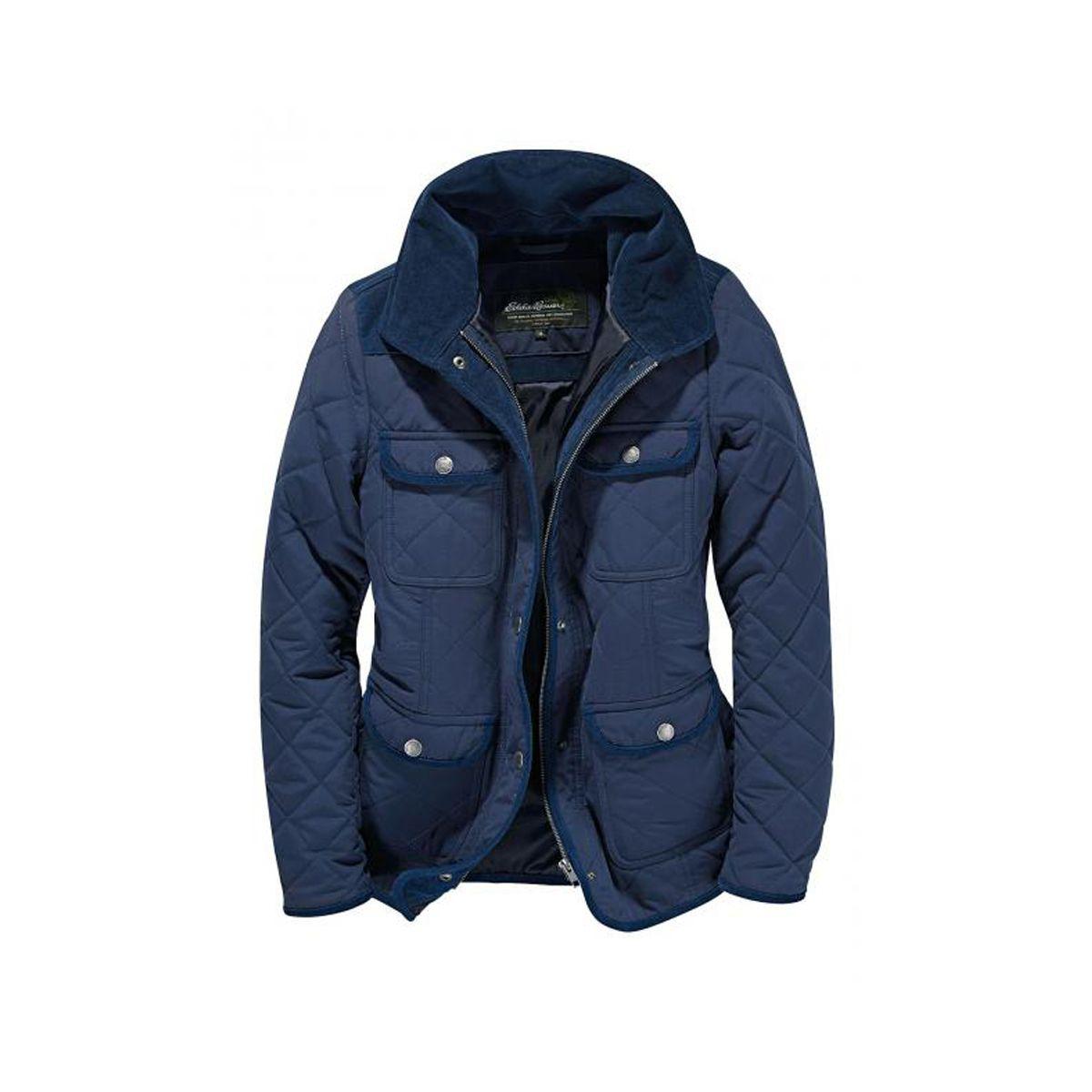 

Женский пуховик Eddie Bauer Womens Steppjacke mit Cordbestzen NAVY (L)