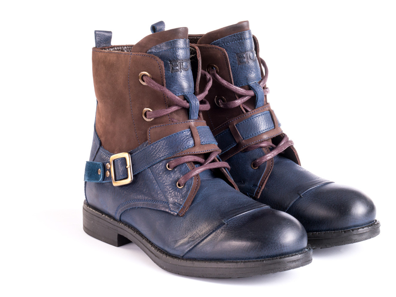 

Черевики Etor 14667-7386 сине+коричневый, 42