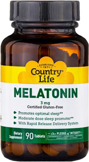 

Натуральная добавка Country Life Melatonin 3 мг 90 таблеток (015794016892)