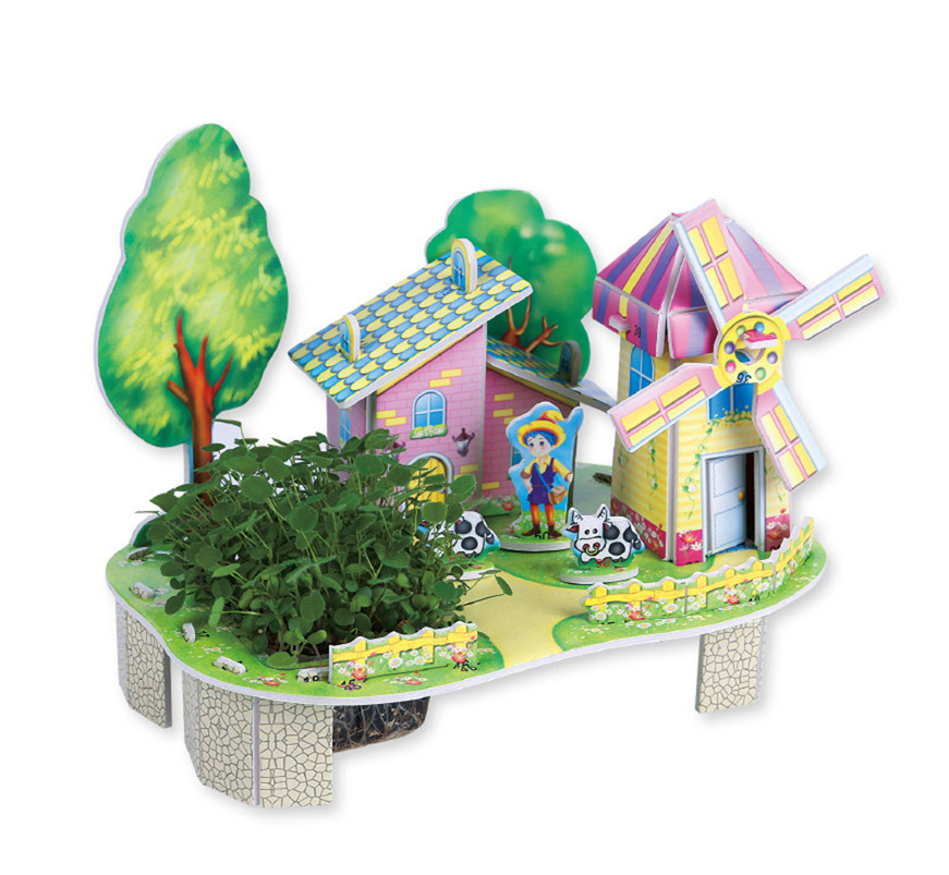 

3D пазл My Zilipoo Mini М-002 Вырасти свой сад "В гостях у мельника" 23 элемента
